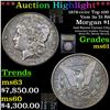Image 1 : ***Auction Highlight*** 1879-cc Top 100 Vam 3A, I5, R6 Morgan Dollar $1 Grades Select Unc PL By USCG