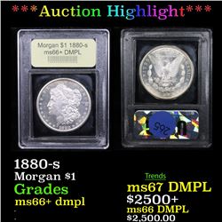 ***Auction Highlight*** 1880-s Morgan Dollar $1 Graded GEM++ DMPL By USCG (fc)