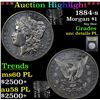 Image 1 : ***Auction Highlight*** 1884-s Morgan Dollar $1 Graded Unc Details PL By USCG (fc)