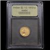 Image 4 : ***Auction Highlight*** 1910-p Gold Indian Quarter Eagle $2 1/2 Graded Choice Unc By USCG (fc)