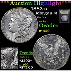 ***Auction Highlight*** 1883-s Morgan Dollar $1 Graded Select Unc By USCG (fc)