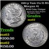 Image 1 : 1881-p Vam 17a I5 R5 Morgan Dollar $1 Grades Select Unc