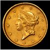 Image 2 : ***Auction Highlight*** 1853 Mint Error Gold Dollar $1 Grades Select Unc (fc)