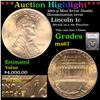 Image 1 : ***Auction Highlight*** PCGS 2001-p Mint Error Double Denomination error Lincoln Cent 1c Graded ms67