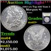 Image 1 : ***Auction Highlight*** 1882-o/s Top 100 Vam 5 Morgan Dollar $1 Graded Select+ Unc By USCG (fc)