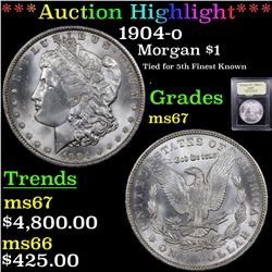 ***Auction Highlight*** 1904-o Morgan Dollar $1 Graded GEM++ Unc BY uSCG (fc)