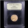 Image 4 : ***Auction Highlight*** 1916-s Gold Indian Half Eagle $5 Graded Select Unc BY uSCG (fc)