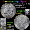 Image 1 : ***Auction Highlight*** 1892-cc /cc Vam 4b R5 Morgan Dollar $1 Graded Select+ Unc BY uSCG (fc)