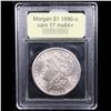 Image 4 : ***Auction Highlight*** 1886-o vam 17 Morgan Dollar $1 Graded Choice+ Unc By USCG (fc)