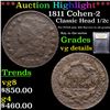 Image 1 : ***Auction Highlight*** 1811 Cohen-2 Classic Head half cent 1/2c Graded vg details By USCG (fc)