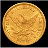 Image 3 : ***Auction Highlight*** 1873 Open 3 Gold Liberty Quarter Eagle $2 1/2 Graded Select+ Unc By USCG (fc