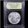 Image 4 : ***Auction Highlight*** 1900-p Vam 28 Morgan Dollar $1 Graded GEM+ Unc By USCG (fc)