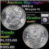 Image 1 : ***Auction Highlight*** 1885-o Morgan Dollar $1 Graded GEM++ Unc By USCG (fc)