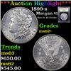 Image 1 : ***Auction Highlight*** 1899-s Morgan Dollar $1 Graded Select Unc By USCG (fc)