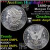 Image 1 : ***Auction Highlight*** 1890-p Morgan Dollar $1 Graded Select Unc+ DMPL By USCG (fc)