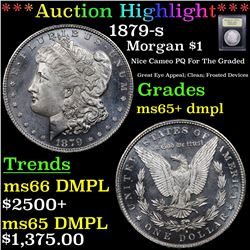 ***Auction Highlight*** 1879-s Morgan Dollar $1 Graded GEM+ DMPL By USCG (fc)