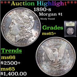 ***Auction Highlight*** 1890-s Morgan Dollar $1 Graded GEM+ Unc By USCG (fc)