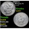 Image 1 : 1902-o Morgan Dollar $1 Graded Select+ Unc By USCG (fc)