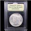 Image 4 : ***Auction Highlight*** 1934-d Vam 3 Top 50 DDO Peace Dollar $1 Graded Select Unc By USCG (fc)