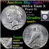 Image 1 : ***Auction Highlight*** 1935-s Vam 3 Peace Dollar $1 Graded Select+ Unc By USCG (fc)