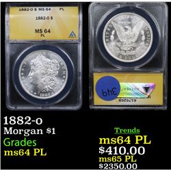 ANACS 1882-o Morgan Dollar $1 Graded ms64 PL By ANACS