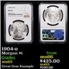 Image 1 : NGC 1904-o Morgan Dollar $1 Graded ms65 By NGC