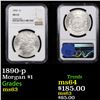 Image 1 : NGC 1890-p Morgan Dollar $1 Graded ms63 By NGC