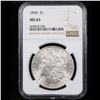 Image 2 : NGC 1890-p Morgan Dollar $1 Graded ms63 By NGC