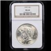 Image 2 : NGC 1923-p Peace Dollar $1 Graded ms64 By NGC