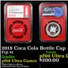 Image 1 : NGC 2018 Coca Cola Bottle Cap Fiji $1 Graded pf69 Ultra Cameo By NGC