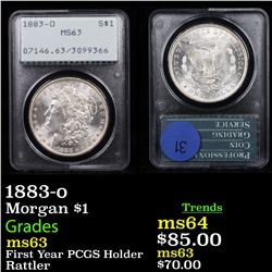 PCGS 1883-o Morgan Dollar $1 Graded ms63 By PCGS