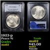 Image 1 : PCGS 1923-p Peace Dollar $1 Graded ms62 By PCGS