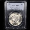 Image 2 : PCGS 1923-p Peace Dollar $1 Graded ms62 By PCGS