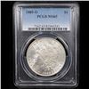 Image 2 : PCGS 1885-o Rainbow Toned Morgan Dollar $1 Graded ms65 By PCGS