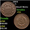 Image 1 : 1864 Two Cent Piece 2c Grades vf++