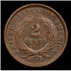 Image 3 : 1864 Two Cent Piece 2c Grades vf++