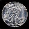 Image 2 : 1944-d Walking Liberty Half Dollar 50c Grades Choice Unc