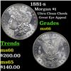 Image 1 : 1881-s Morgan Dollar $1 Grades GEM+ Unc