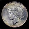 Image 2 : 1923-p Rainbow Toned Peace Dollar $1 Grades Choice+ Unc
