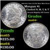 Image 1 : 1883/18-o Vam 21A R5 Near Mint Error Morgan Dollar $1 Grades Choice+ Unc
