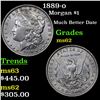 Image 1 : 1889-o Morgan Dollar $1 Grades Select Unc