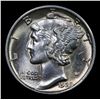 Image 2 : 1929-s Mercury Dime 10c Grades Choice Unc FSB