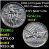 Image 1 : 1936-p Oregon Trail Old Commem Half Dollar 50c Grades Choice+ Unc