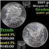 Image 1 : 1897-p Morgan Dollar $1 Grades Select Unc+ PL