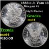 Image 1 : 1883-o /o Vam 13  Morgan Dollar $1 Grades Choice Unc