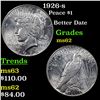 Image 1 : 1926-s Peace Dollar $1 Grades Select Unc