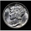 Image 2 : 1944-p Mercury Dime 10c Grades Choice+ Unc