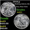 Image 1 : 1944-p Walking Liberty Half Dollar 50c Grades Choice+ Unc