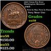 Image 1 : 1863 Union For Ever Washington Mounted Civil War Token 1c Grades Choice AU/BU Slider