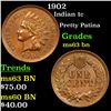 Image 1 : 1902 Indian Cent 1c Grades Select Unc BN